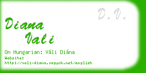 diana vali business card